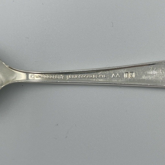 3 Qty Vintage Wm. Rogers Silver Lady Densmore Teaspoons 6 1/8 in Replacement - Picture 4 of 6